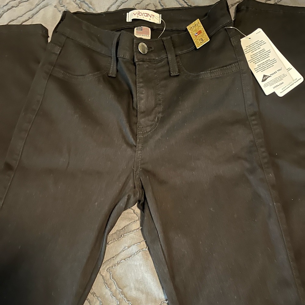 Vibrant high rise skinny jeans black size 3